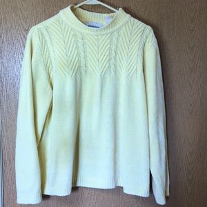 Yellow Alfred Dunner sweater
